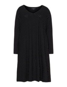 Zhenzi Polka dot jersey dress Black / White