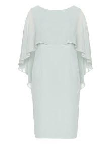 Gina Bacconi Chiffon cocktail dress Mint