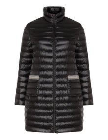 White Label Rofa Fashion Quilted embellished pocket jacket  Black