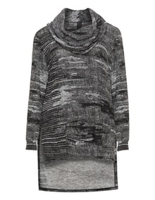 Chalona Shawl collar jumper Black / Grey