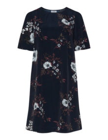 Zizzi All over floral print dress  Dark-Blue / Multicolour