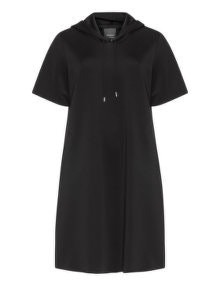 Persona Hooded ponte roma jersey dress Black