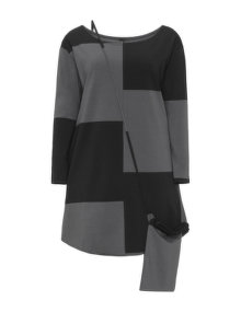 Boris Colour block tunic with bag Black / Grey