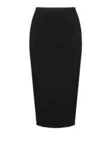 Peter Luft Midi jersey skirt Black