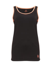 Zhenzi Colour contrast seams sports top  Black