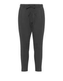 Zizzi Drawstring tie jogging bottoms Grey