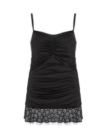 24thandOcean Skirted swimsuit Black / White