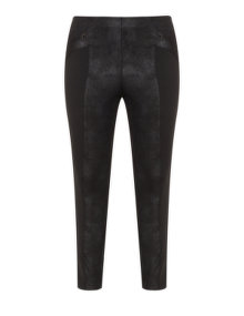 Manon Baptiste Material mix shape effect leggings  Black / Silver