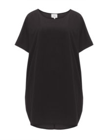 Zizzi Long fluid tunic Black