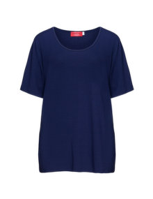 Peter Luft Basic jersey t-shirt Dark-Blue