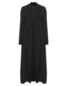 Manon Baptiste Cotton blend long line cover-up Black