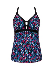 Cactus Printed tankini Black / Multicolour