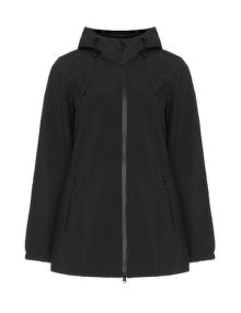 Zizzi Hooded waterproof jacket Black