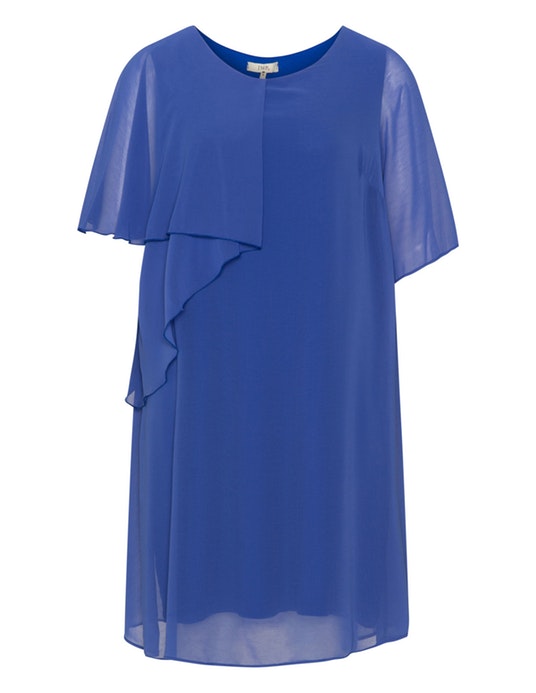 Jean Marc Philippe Layered chiffon dress  Blue