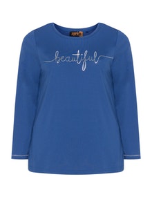 Aprico Metallic lettering top Blue