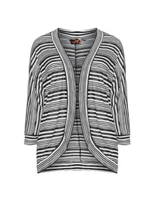 Aprico Knitted striped cardigan Cream / Black