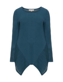 Isolde Roth Long asymmetric jumper Petrol