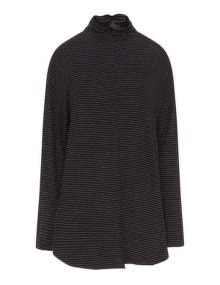 Luukaa Roll neck top Black / Anthracite