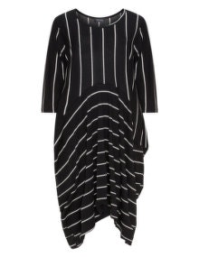 Vincenzo Allocca Striped dress  Black / White