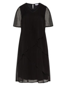 Zhenzi Layered effect dress  Black