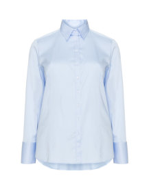 Eterna Cotton blend shirt Light-Blue
