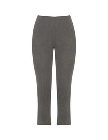 La Stampa Textured straight leg trousers Taupe-Grey