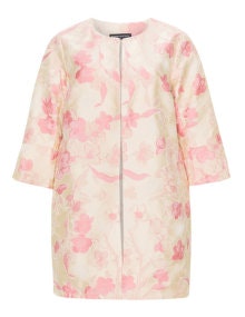 Manon Baptiste Floral jacquard jacket Yellow / Pink