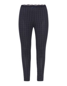 Zizzi Polka dot lace detail pyjama bottoms  Dark-Blue / White