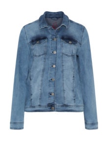 Via Appia Due Acid wash denim jacket Blue