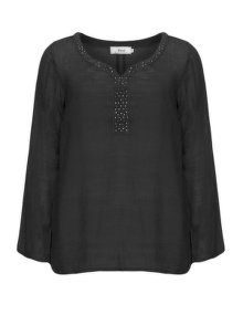 Zizzi Embellished tunic Black