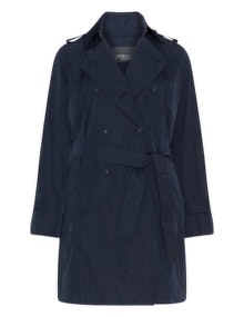 Persona Double breasted trench coat Dark-Blue