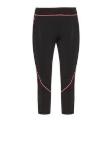 Zhenzi Contrast seam sport leggings Black