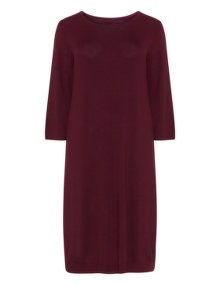 Zizzi Fine knit dress Dark-Purple