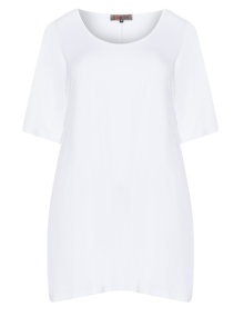 Exelle Tronika long stretch jersey top White