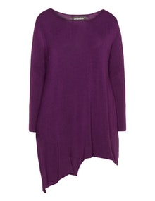 Amandine Fine knit oversized jumper Purple