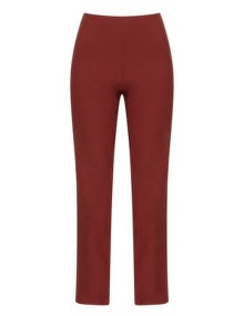 Sallie Sahne Straight cut stretch trousers Ilde Bordeaux-Red