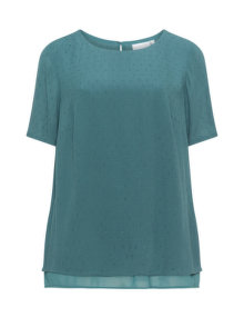 Zizzi Textured top  Petrol