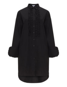 Miss Y by Yoek Ruffle detail shirt  Black