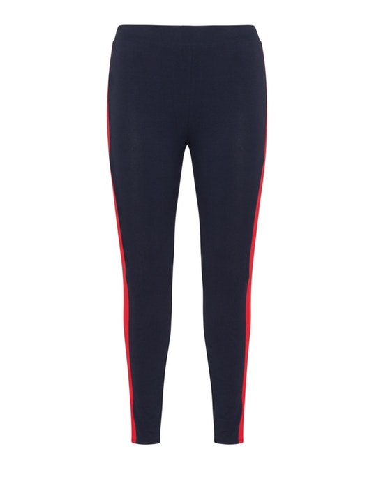 Junarose Side stripe leggings  Dark-Blue