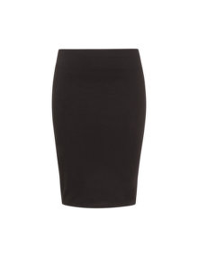 Ten 21 Jersey pencil skirt Black