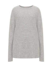 Amber and Vanilla Bateau neckline knit jumper  Grey / Mottled