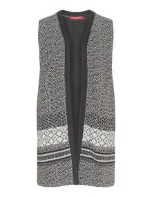 Marina Rinaldi Sport Longline gilet  Grey / Silver