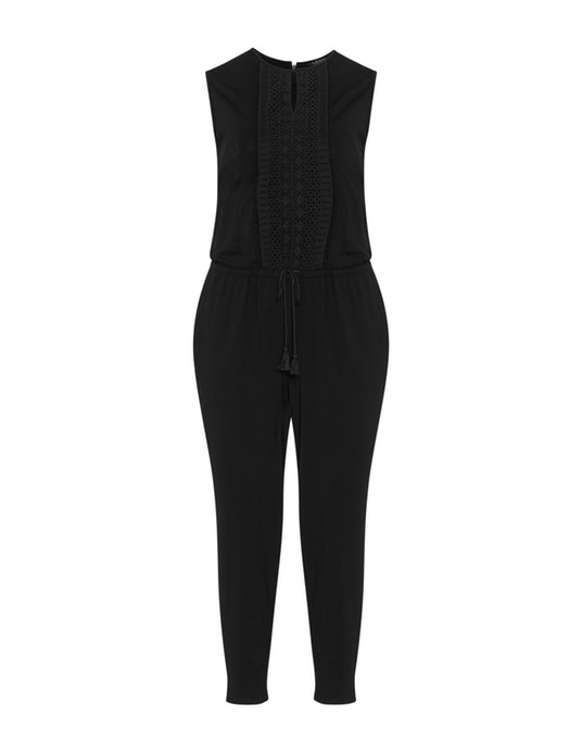 Lauren Ralph Lauren Woman Embroidered jumpsuit Black