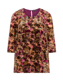 Manon Baptiste All over print top  Bordeaux-Red / Multicolour