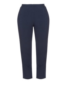 Oliver Jung Cropped crinkle effect trousers  Dark-Blue