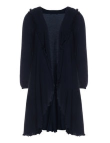 Isolde Roth Open cut fine knit cardigan Blue