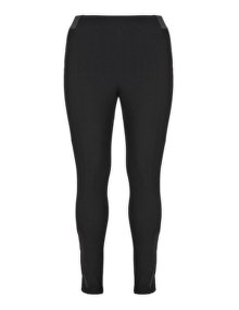 Mellem Faux leather detail leggings Black