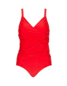 Junarose Wrap-over swimsuit Red