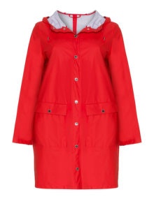White Label Rofa Fashion Water-repellent hooded parka Red