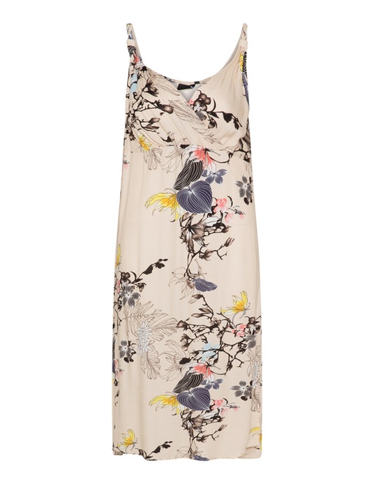 Zizzi All over print maxi dress  Pink / Multicolour